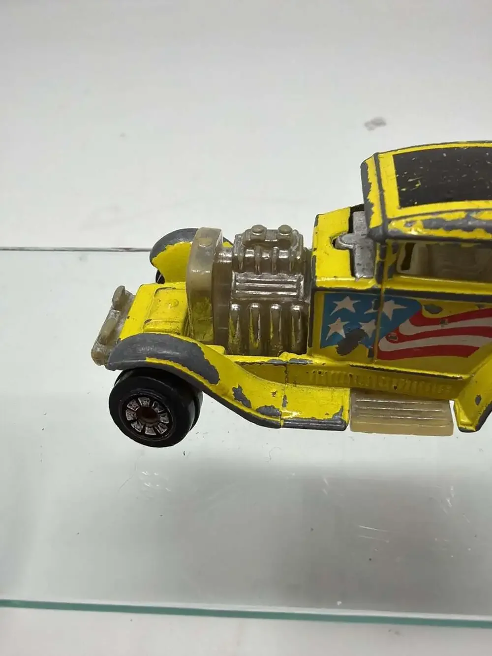 Kenner Fast 111's Super Coupe Yellow Hot Rod Diecast Car